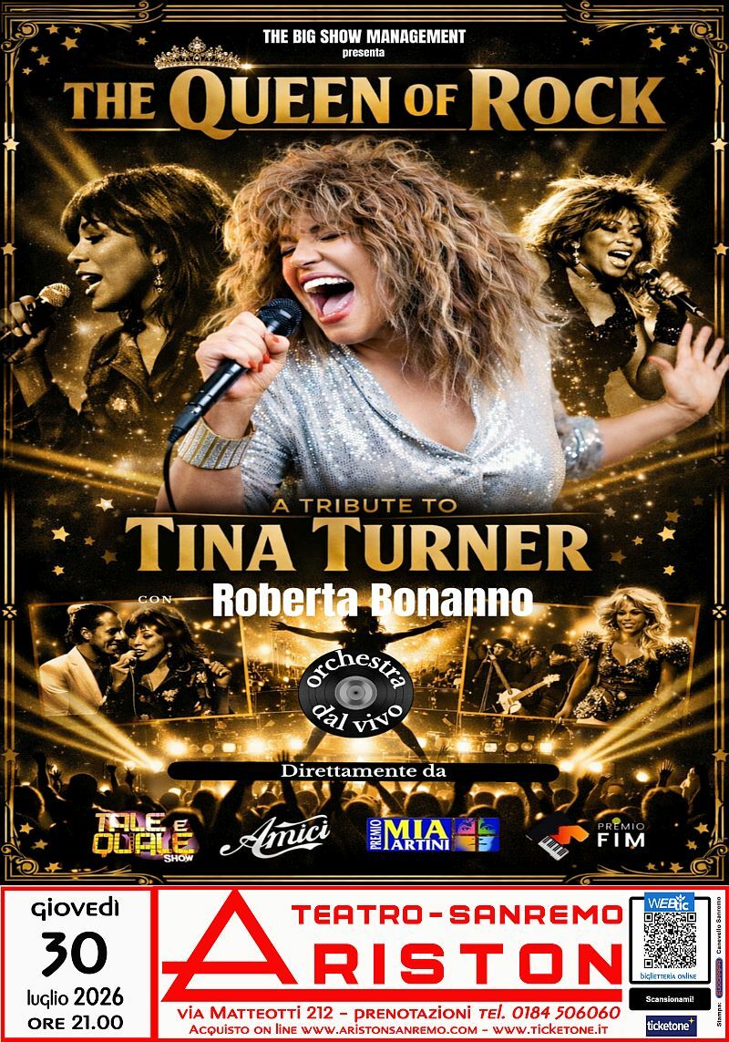 Rinviato lo spettacolo “The Queen of Rock – Tributo a Tina Turner” al ...