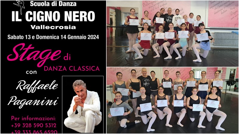 Vallecrosia, un successo lo stage di danza classica con Raffaele Paganini a “Il Cigno Nero” (Foto) – Sanremonews.it