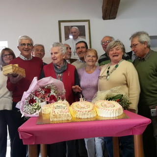Sanremo: grande festa ieri all'istituto 'Don Orione' per i 100 anni della Prof. Rosmilia Torretto (Foto e Video)