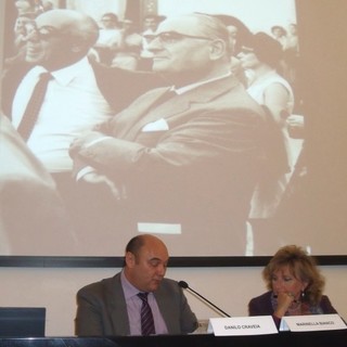 Claudio Porchia e Mariella Biollino, Assessore Cultura della Provincia di Biella