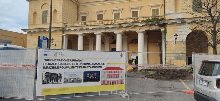 Imperia, al via i lavori di riqualificazione del Polivalente in piazza del Duomo