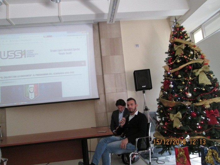 Oggi a Genova, incontro dei giornalisti iscritti all'USSI (Unione Stampa Sportiva Italiana) per lo scambio degli auguri Oggi a Genova, incontro dei giornalisti iscritti all'USSI (Unione Stampa Sportiva Italiana) per lo scambio degli auguri