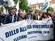Anche una delegazione della Lega Ventimiglia ieri in piazza Duomo a Milano per Salvini
