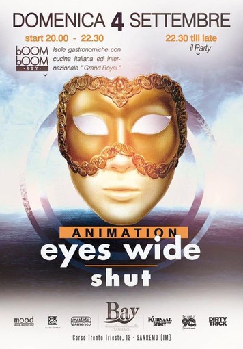 Una domenica spettacolare in puro stile "Eyes Wide Shut" al BAY CLUB di Sanremo