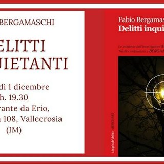 Serata imperdibile venerdì prossimo da Erio a Vallecrosia : alle 19.30 presentazione del libro "Delitti Inquietanti" e alle 20.30 "Cena con Delitto"