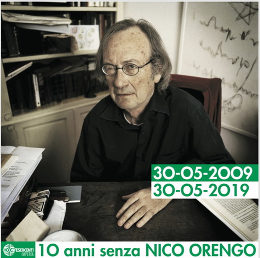 10 anni senza Nico Orengo: la Confesercenti dedica 10 giorni al ricordo dello scrittore torinese legato al ponente