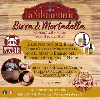 Sanremo: Birra &amp; Mortadella per la ripresa delle serate a tema di &quot;Camillo, la salsamenteria&quot;