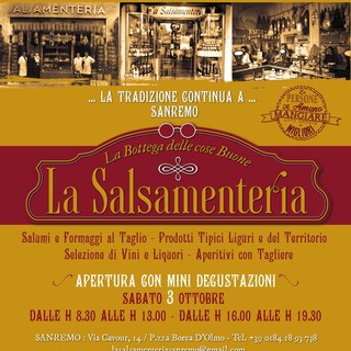 Piccole e grandi golosità nella città dei fiori. In via Cavour apre una nuova Salsamenteria Piccole e grandi golosità nella città dei fiori. In via Cavour apre una nuova Salsamenteria