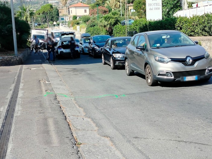 Sanremo: scontro tra scooter e auto in Corso Marconi, anziano trasportato in ospedale