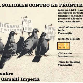Imperia: un fine settimana denso di impegni per La Talpa e l'Orologio, venerdì cena solidale contro le frontiere