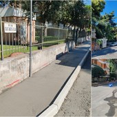 Bordighera, rifacimento strada e marciapiedi: iniziati i lavori in via Bigarella (Foto) Bordighera, rifacimento strada e marciapiedi: iniziati i lavori in via Bigarella (Foto)