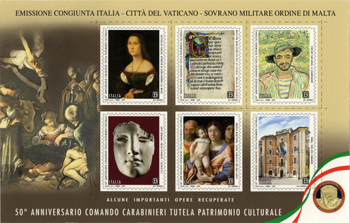 Poste Italiane: oggi vengono emessi dal MSE sei francobolli ordinari dedicati al Comando dei Carabinieri