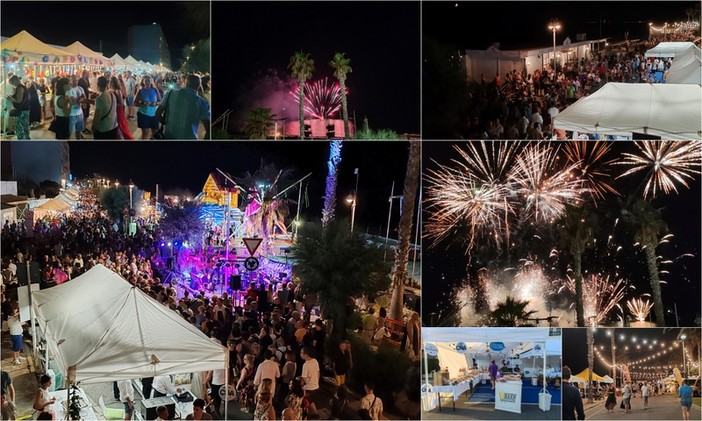 'Notte blu' e 'Riviera Beer Festival' animano Vallecrosia, omaggio a Hans Zimmer con lo spettacolo piromusicale (Foto e video)