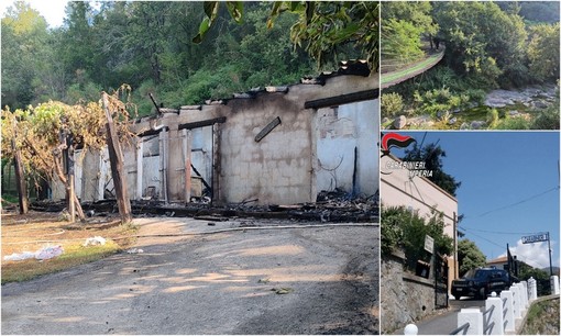 Dolceacqua, dà fuoco al magazzino dell'agricamping: arrestato dipendente