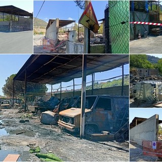 Ventimiglia, incendio sul Roja: distrutto un deposito a Peglia (Foto e  video)