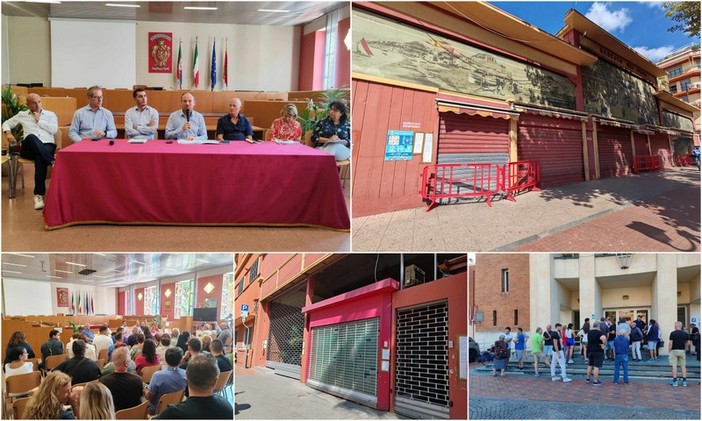 Incendio al mercato coperto di Ventimiglia, Di Muro: "L'obiettivo è riaprirlo alla fine di settembre" (Foto e video) Incendio al mercato coperto di Ventimiglia, Di Muro: "L'obiettivo è riaprirlo alla fine di settembre" (Foto e video)