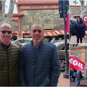 "Stop alla precarietà e ai licenziamenti illegittimi": a Ventimiglia raccolta firme per i quattro referendum della Cgil (Foto e video)
