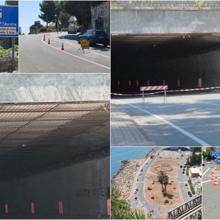 Ventimiglia, galleria 'Dogana' danneggiata: rimane chiusa la strada da Latte al confine (Foto e video)