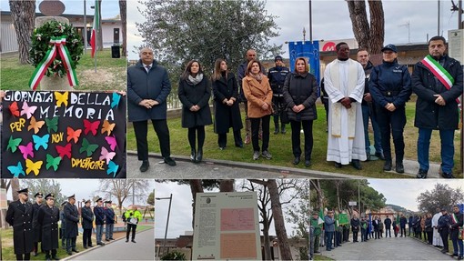Vallecrosia commemora il ‘Giorno della Memoria’ al cippo dell'ex campo di concentramento (Foto e video)