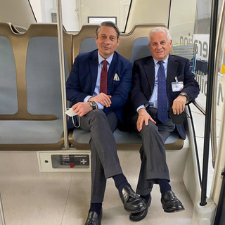 Imperia, Scajola in Germania per visionare le navette senza conducente destinate alla Ciclabile: “Grazie a sofisticati algoritmi di sicurezza il rischio è quasi zero” (foto)