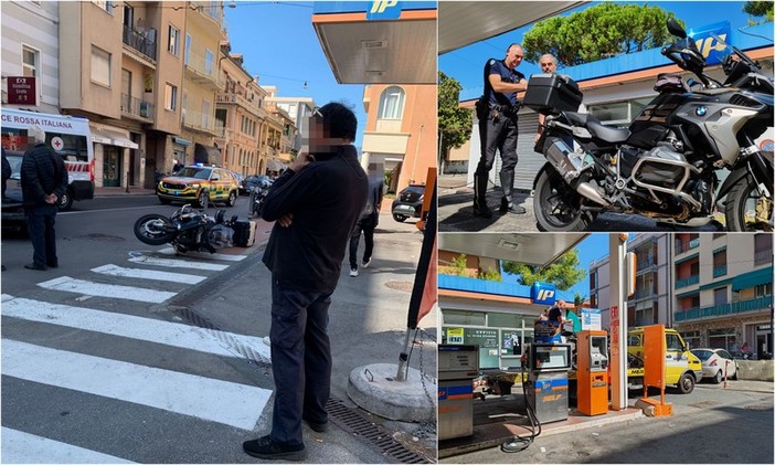 Scontro moto-auto: mobilitazioni di soccorsi a Bordighera (Foto) Scontro moto-auto: mobilitazioni di soccorsi a Bordighera (Foto)