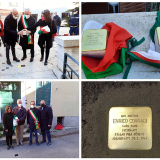 Imperia, posate altre 7 pietre d’inciampo: il sindaco Scajola presente alla cerimonia davanti alla casa dei fratelli Serra in viale Matteotti a Porto Maurizio (foto) Imperia, posate altre 7 pietre d’inciampo: il sindaco Scajola presente alla cerimonia davanti alla casa dei fratelli Serra in viale Matteotti a Porto Maurizio (foto)
