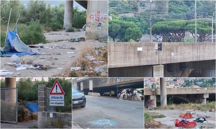 Migranti a Ventimiglia, problema irrisolto: vivono all'aperto tra accampamenti e rifiuti (Foto)