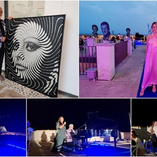 Arte e musica a Ventimiglia, un'asta privata chiude la mostra "L'uomo e il mare" di Marcos Marín (Foto e video)