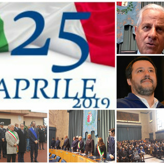 Imperia: celebrazioni del 25 aprile, Claudio Scajola sulla mancata partecipazione di Matteo Salvini &quot;Mi fa paura, mi auguro che avesse un impegno molto importante&quot; (video)