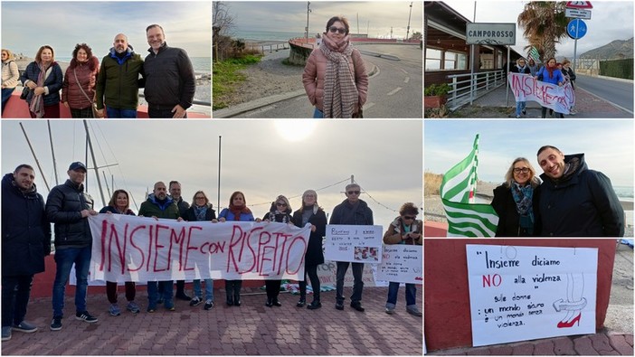 "Insieme con rispetto": camminata da Ventimiglia a Bordighera per dire basta alla violenza di genere (Foto e video) "Insieme con rispetto": camminata da Ventimiglia a Bordighera per dire basta alla violenza di genere (Foto e video)