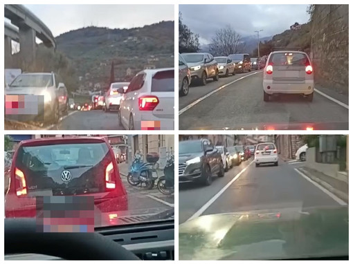 Traffico in tilt a Imperia, lo sfogo di un automobilista esasperato: "Questi sono i nostri amministratori, vergognatevi!" (video)