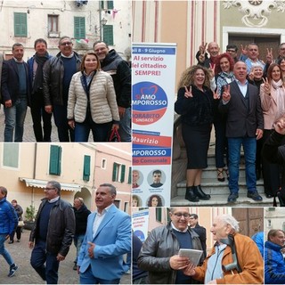 Il presidente Toti a Camporosso per sostenere il candidato sindaco Maurizio Morabito: &quot;E' la persona giusta&quot; (Foto e video)