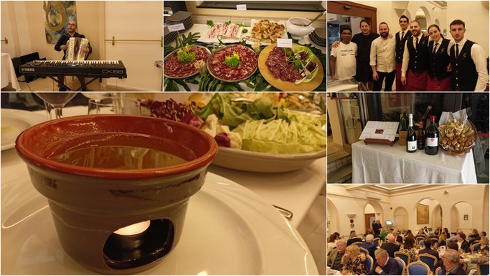 Bordighera, vini e bagna caoda monferrina nel fujot all'hotel Parigi (Foto e video) Bordighera, vini e bagna caoda monferrina nel fujot all'hotel Parigi (Foto e video)