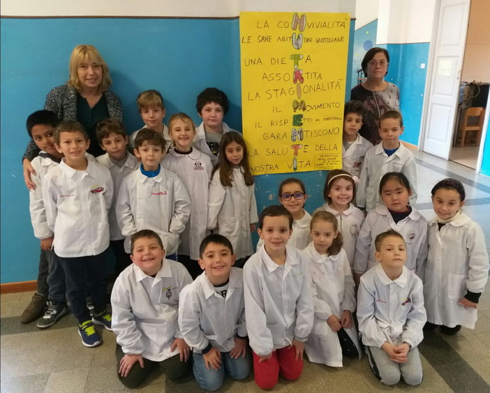 La scuola primaria A. Volta di Sanremo si aggiudica il primo premio al Concorso regionale “Nutri-Menti”