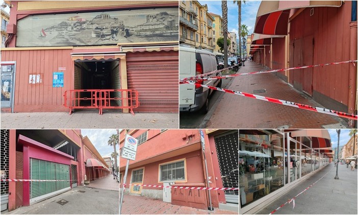 Ventimiglia, il mercato coperto rimane chiuso: un cortocircuito la possibile causa dell’incendio (Foto e video)