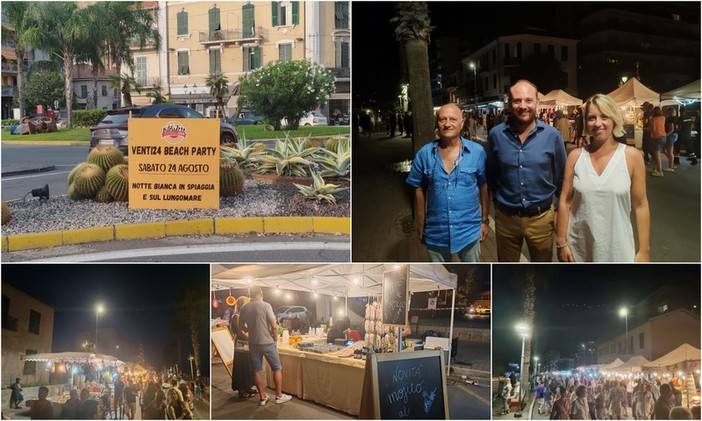 Notte Bianca, “Venti24 Beach Party“ anima il lungomare di Ventimiglia (Foto e video) Notte Bianca, “Venti24 Beach Party“ anima il lungomare di Ventimiglia (Foto e video)