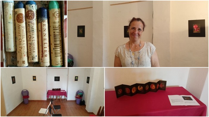 'Sono alla frutta' di Graziella Biga in mostra a Bordighera: "Ho usato i pastelli a olio creati per Picasso" (Foto e video)