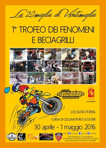Ventimiglia: torna “La 20 miglia di Ventimiglia, primo trofeo dei fenomeni &amp; beciagrilli"