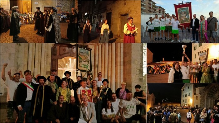 Agosto Medievale a Ventimiglia, Campu vince la Regata dei Sestieri e il Palio comunale (Foto e video)