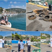 Bordighera, rifiuti recuperati dai fondali marini: immersione per salvaguardare “I Tuvi” (Foto e video) Bordighera, rifiuti recuperati dai fondali marini: immersione per salvaguardare “I Tuvi” (Foto e video)