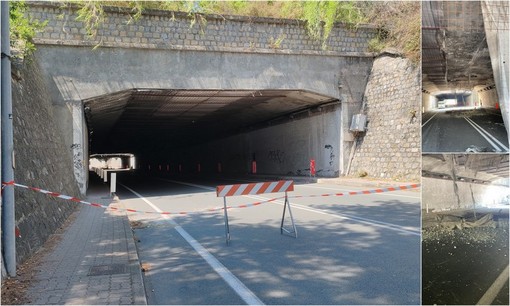 Ventimiglia, galleria 'Dogana' danneggiata. Di Muro: "I lavori dureranno massimo una settimana" Ventimiglia, galleria 'Dogana' danneggiata. Di Muro: "I lavori dureranno massimo una settimana"