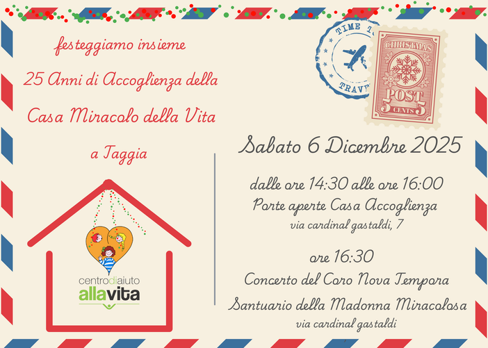 La Casa “Miracolo della Vita” compie 25 anni: una giornata di festa per celebrare l’accoglienza La Casa “Miracolo della Vita” compie 25 anni: una giornata di festa per celebrare l’accoglienza