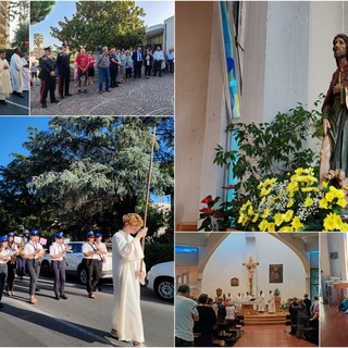 Vallecrosia, comunità riunita a San Rocco: grande festa per il santo patrono (Foto e video)