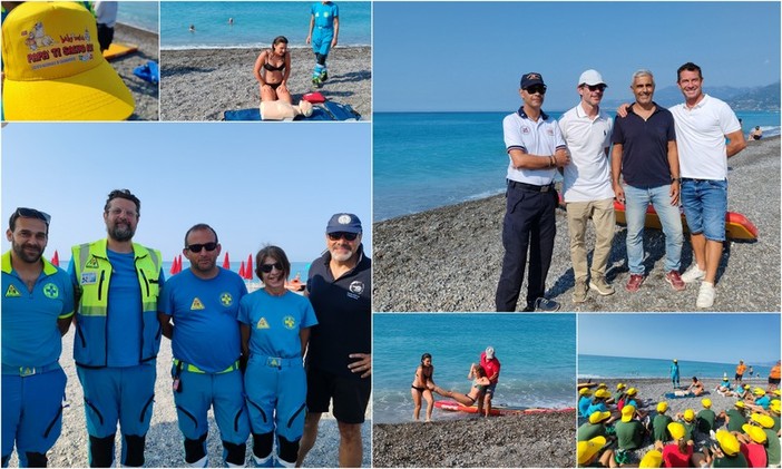 World Drowning Prevention Day, a Bordighera va in scena "Bandiera Blu: al mare in sicurezza" (Foto e video)