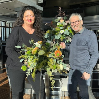 Sanremo 2023: bouquet e composizioni  fioristi AFFI protagonisti al Gran Gala della Stampa del Festival