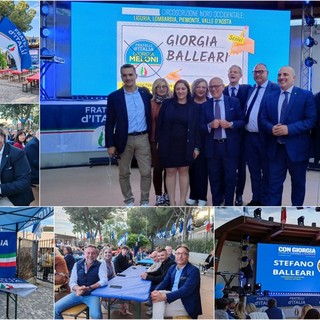 Un ligure in Europa, Stefano Balleari (FdI) a Vallecrosia: "Rappresenterò il territorio" (Foto e video)