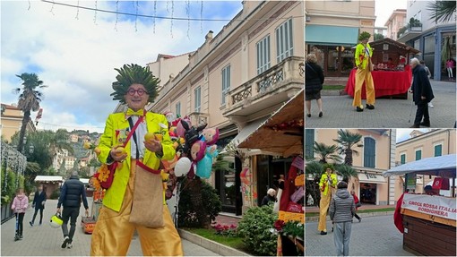 Bordighera, animazione itinerante in corso Italia (Foto e video)