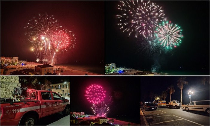 Ventimiglia, lo spettacolo piromusicale chiude i festeggiamenti di San Secondo (Foto e video)