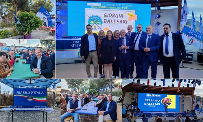Un ligure in Europa, Stefano Balleari (FdI) a Vallecrosia: "Rappresenterò il territorio" (Foto e video)