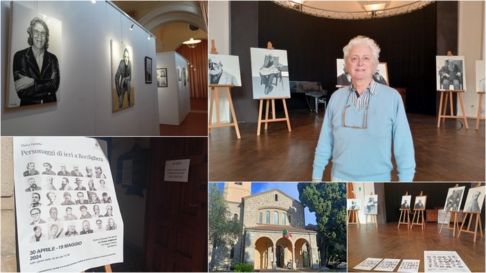“Personaggi di ieri a Bordighera" di Marco Farotto in mostra all'ex chiesa Anglicana (Foto e video)
